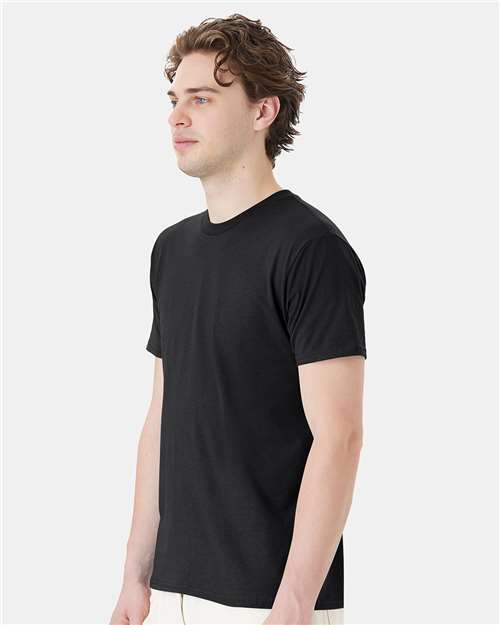 Hanes 4980 Black — on model side