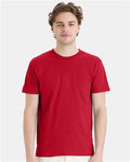 Hanes 4980 Deep Red — on model front