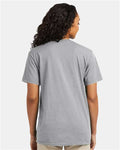 Hanes 4980 Light Steel — on model back