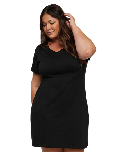 Women's V-Neck Cover-Up - Black