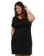 LAT 3522 - Women's V-Neck Cover-Up - Black