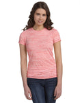 Women's Cotton/Polyester Tee - Red Marble