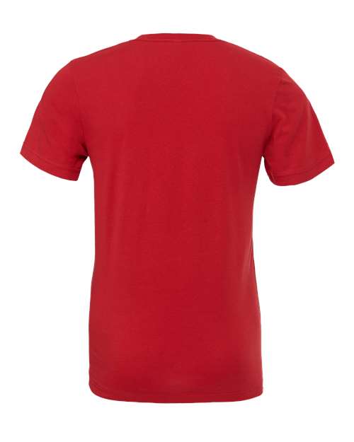 BELLA + CANVAS 3001 Canvas Red — back