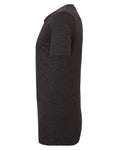 BELLA + CANVAS 3413 Charcoal Black Triblend — direct side