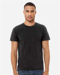 BELLA + CANVAS 3413 Charcoal Black Triblend — on model front