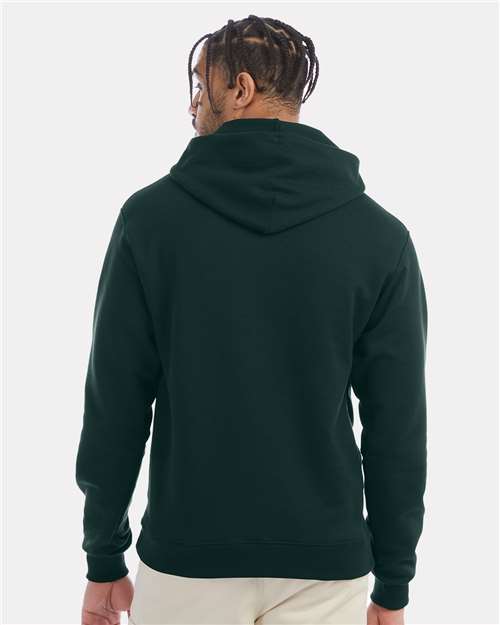 Champion S700 Dark Green — on model back