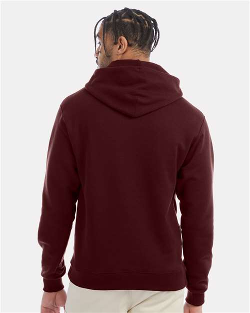 Champion S700 Maroon — on model back