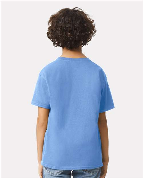 Gildan 2000B Carolina Blue — on model back