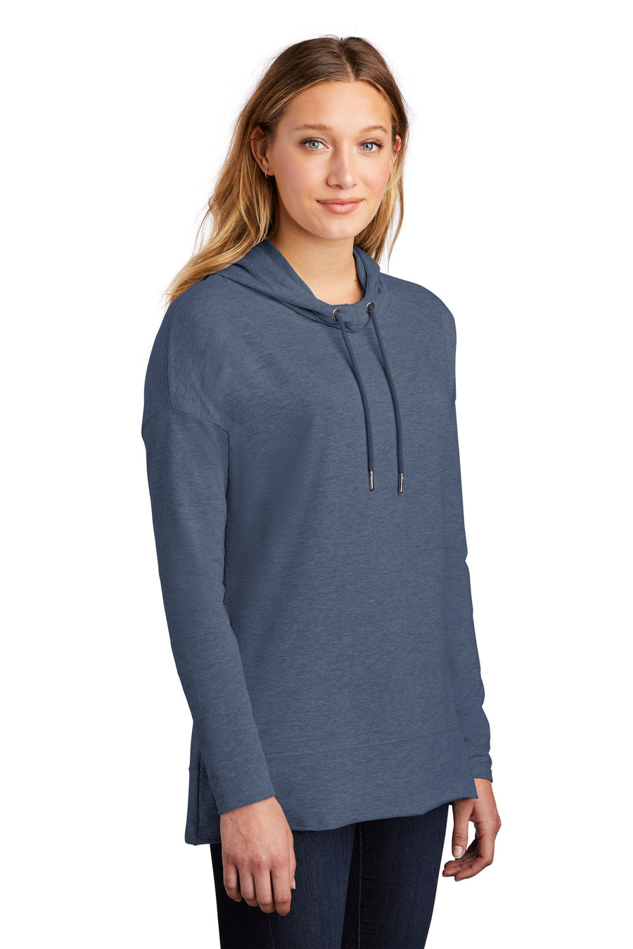 Women's Featherweight French Terry Hoodie - Washed Indigo