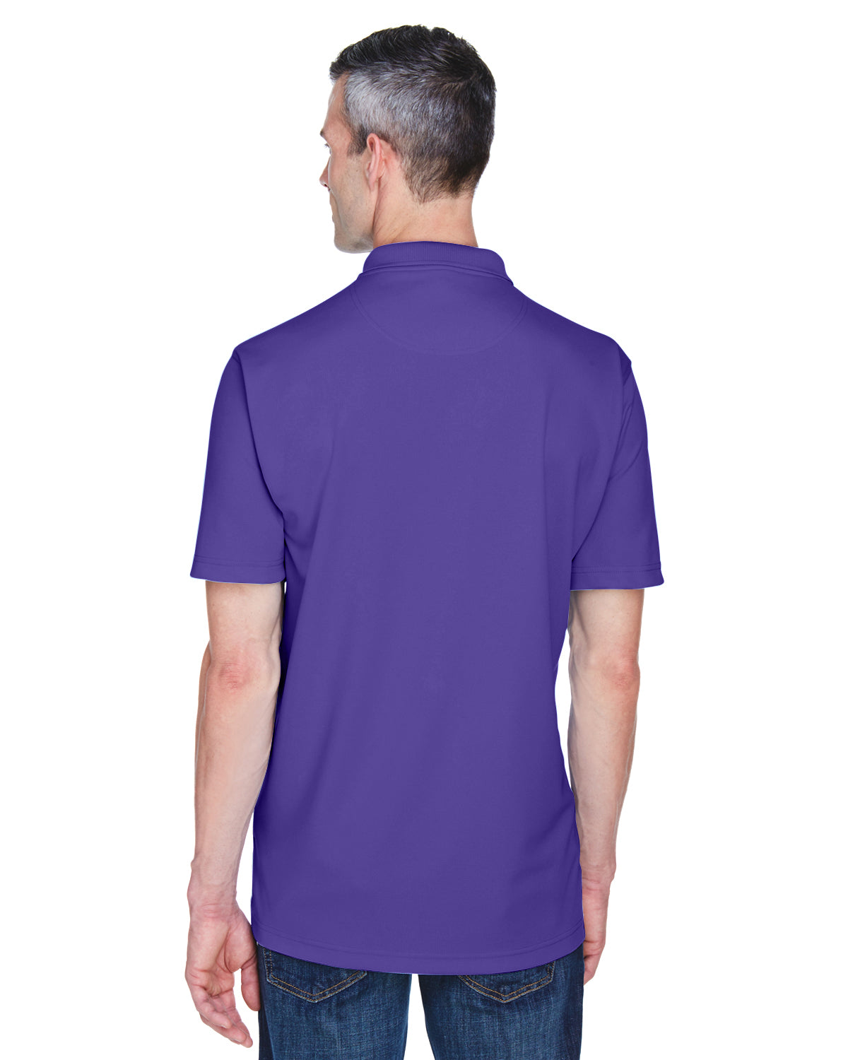 Men's Cool & Dry Stain-Release Performance Polo - Purple