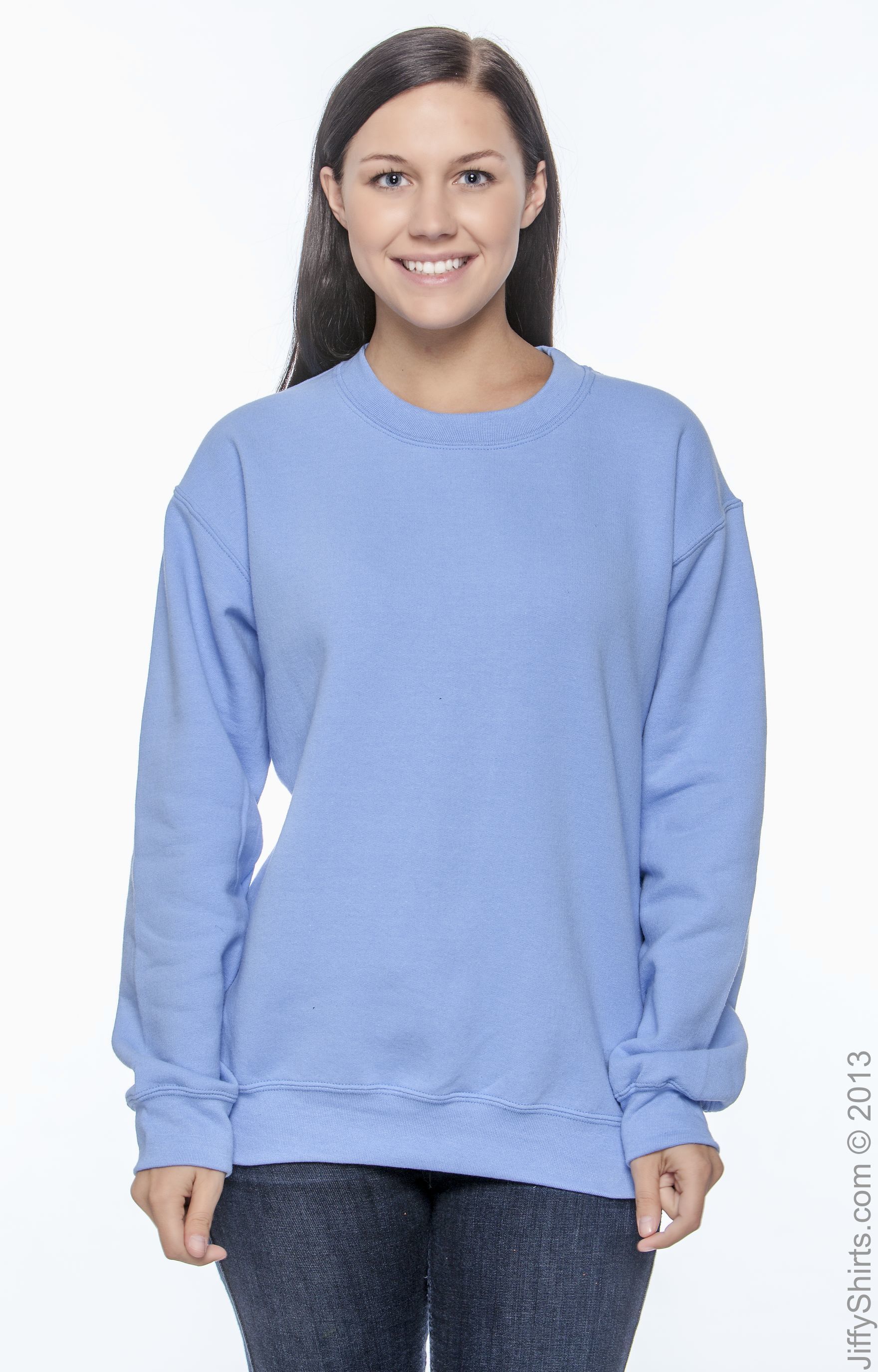 Unisex DryBlend® 50/50 Fleece Crew - Carolina Blue
