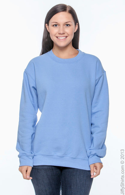 Unisex DryBlend® 50/50 Fleece Crew - Carolina Blue