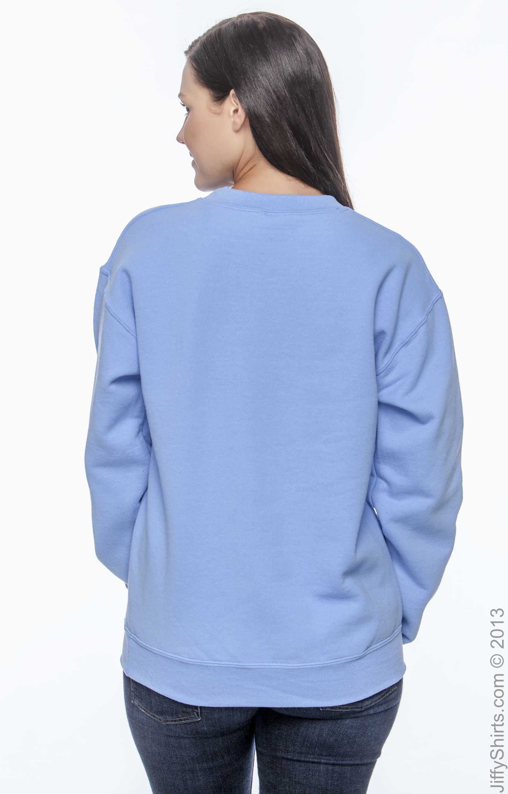 Unisex DryBlend® 50/50 Fleece Crew - Carolina Blue