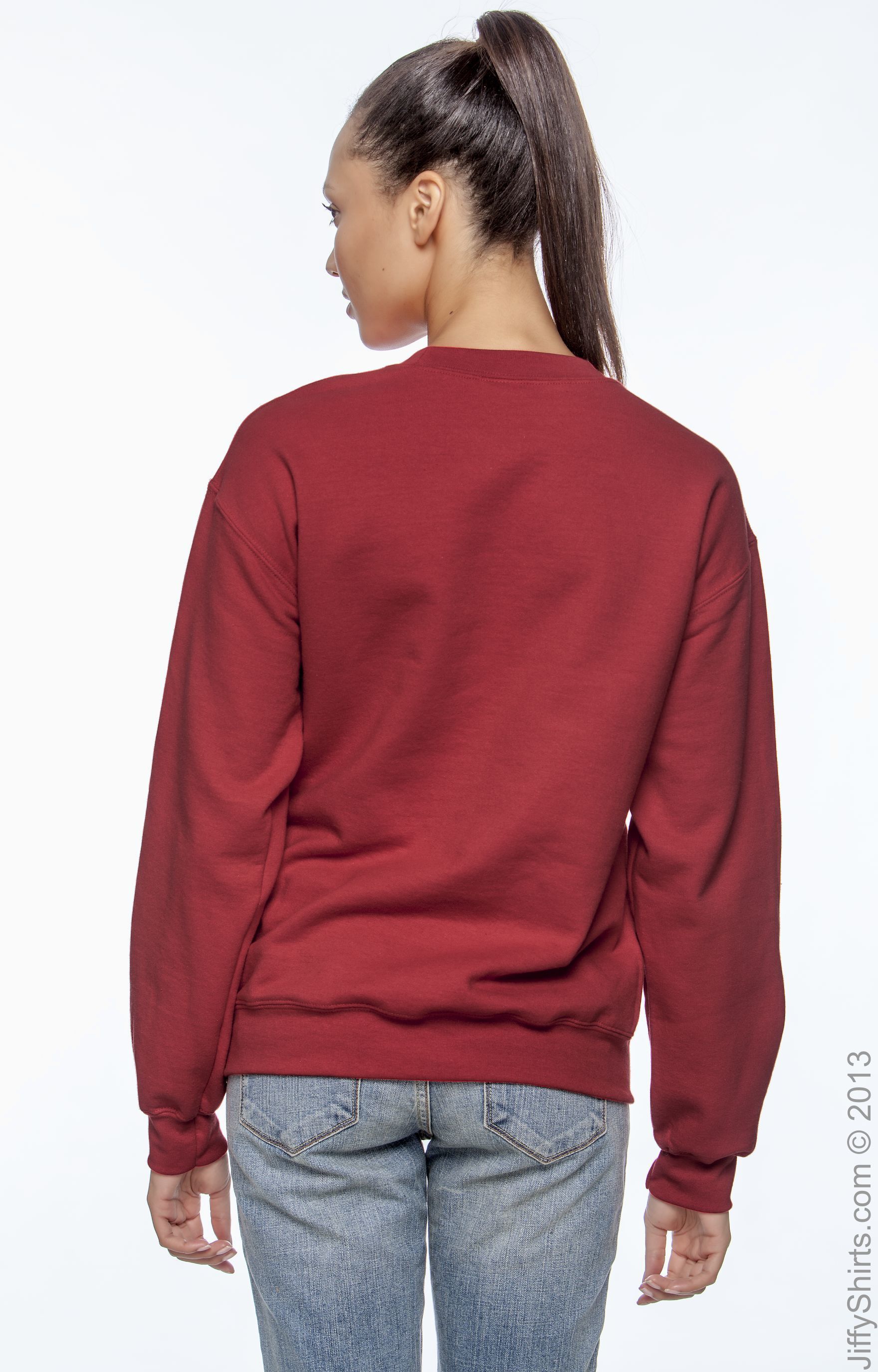 Unisex DryBlend® 50/50 Fleece Crew - Red