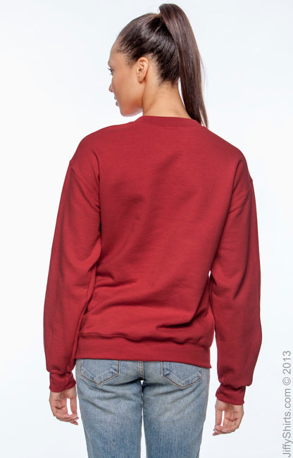 Unisex DryBlend® 50/50 Fleece Crew - Red