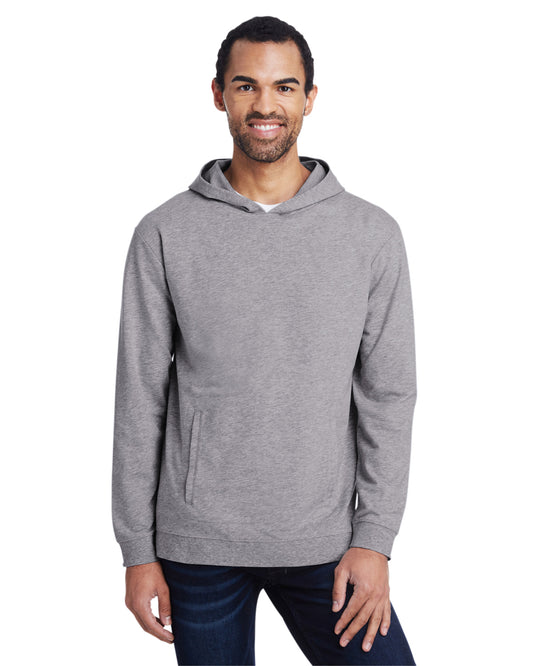 Unisex Light Terry Hoodie - Heather Graphite