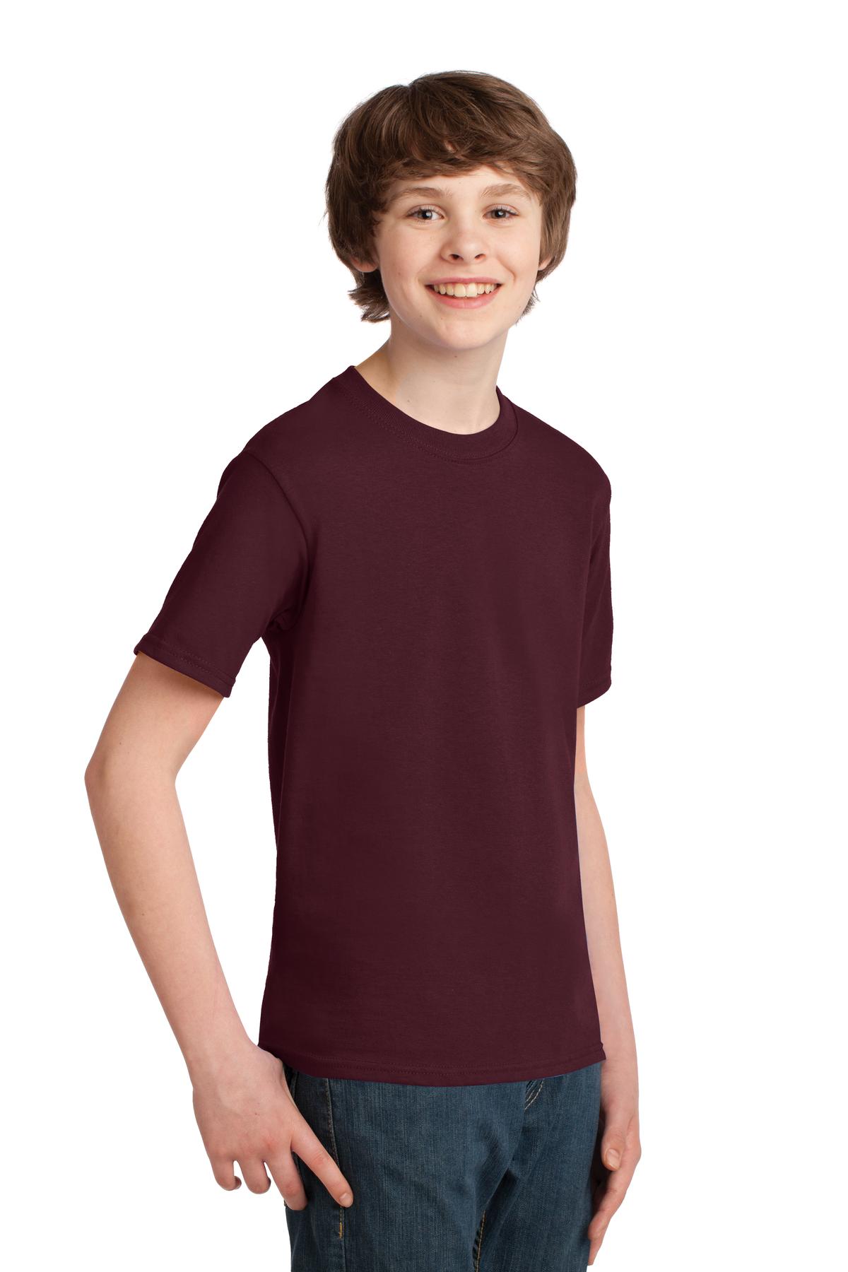 Youth Essential Tee - Athletic Maroon