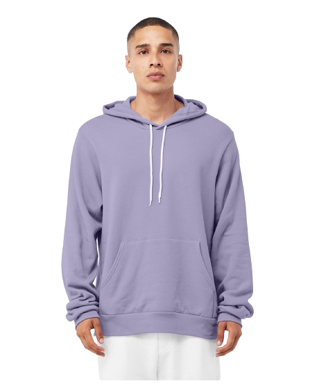 Unisex Sponge Fleece Pullover Hoodie - Dark Lavender