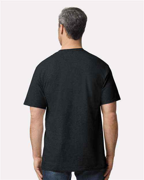 Gildan 2000T Black — on model back
