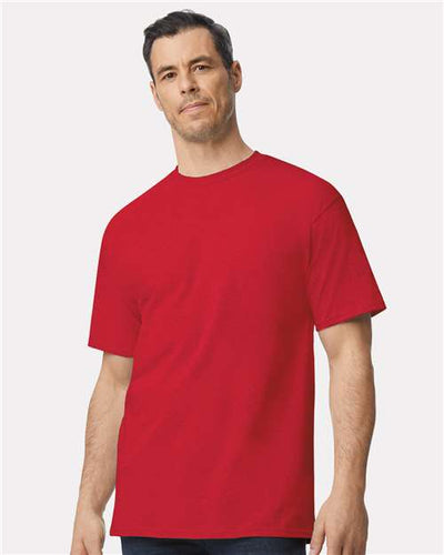 Gildan 2000T Red — on model front