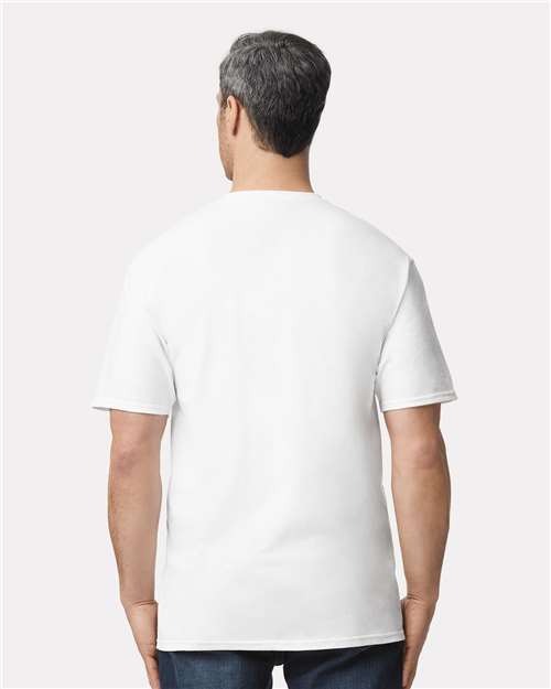 Gildan 2000T White — on model back