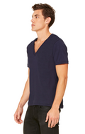 Unisex Deep V-Neck Jersey Tee - Midnight