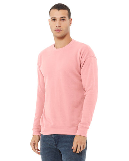 Unisex Drop Shoulder Fleece - Pink