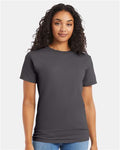 Hanes 5280 Smoke Grey — on model front