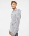 Independent Trading Co. SS4500 Grey Heather — on model side