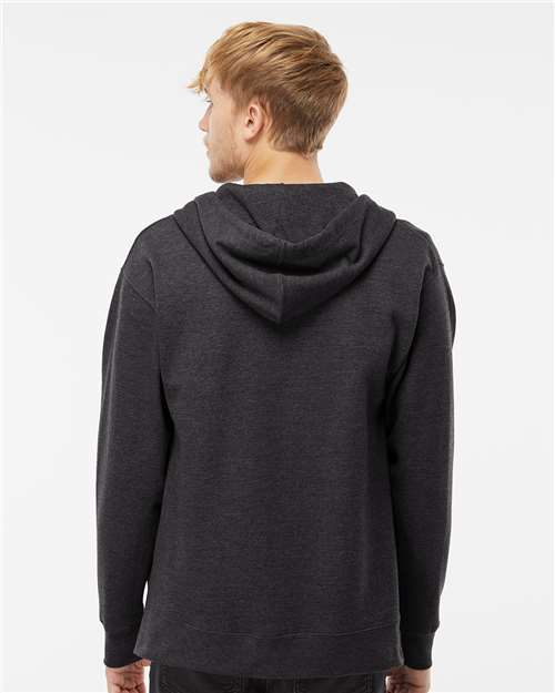 Independent Trading Co. SS4500Z Charcoal Heather — on model back