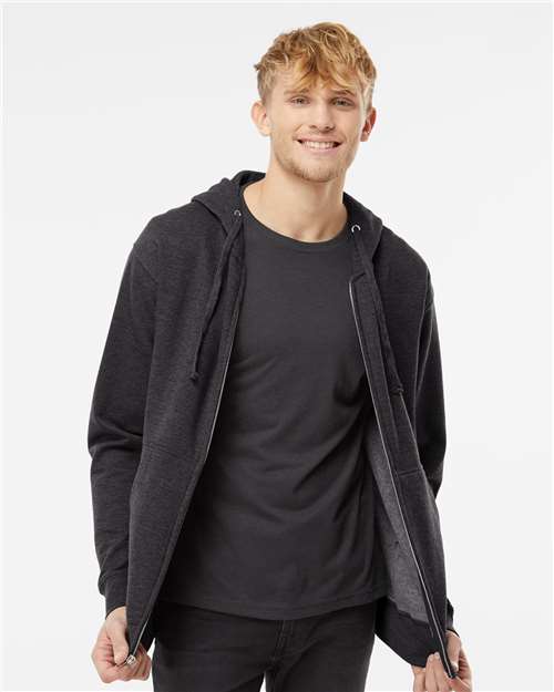 Independent Trading Co. SS4500Z Charcoal Heather — on model front