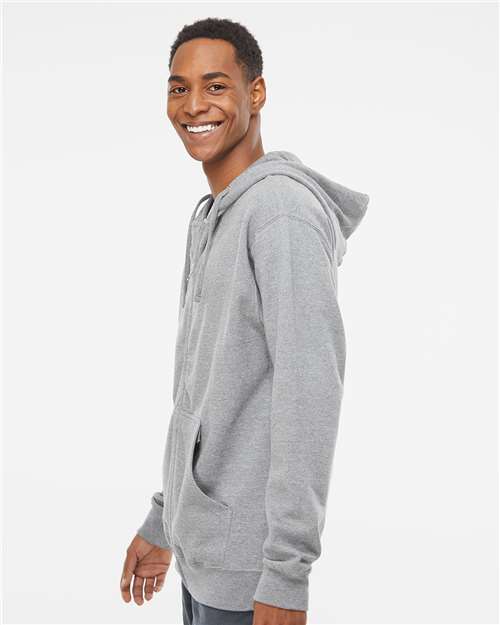 Independent Trading Co. SS4500Z Grey Heather — on model side