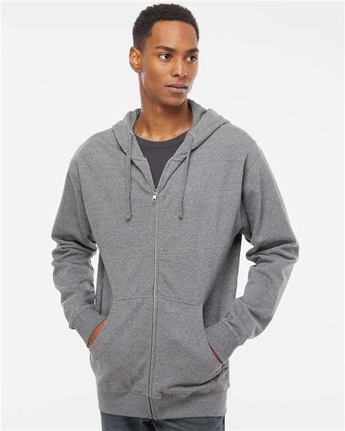 Independent Trading Co. SS4500Z Gunmetal Heather — on model front