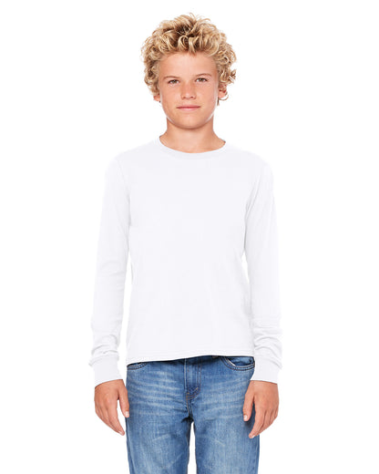 Youth Jersey Long-Sleeve T-Shirt - White