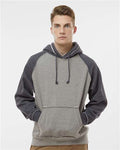 J. America 8885 Smoke Heather/ Charcoal Heather — on model front