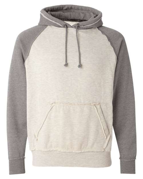 J. America 8885 Oatmeal Heather/ Smoke Heather — front