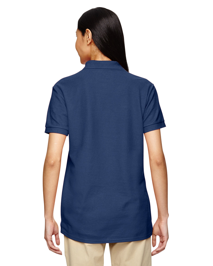 Women's Double Piqué Polo - Navy