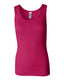 Bella + Canvas 4000 - Women's 2x1 Rib Tank - Fuchsia