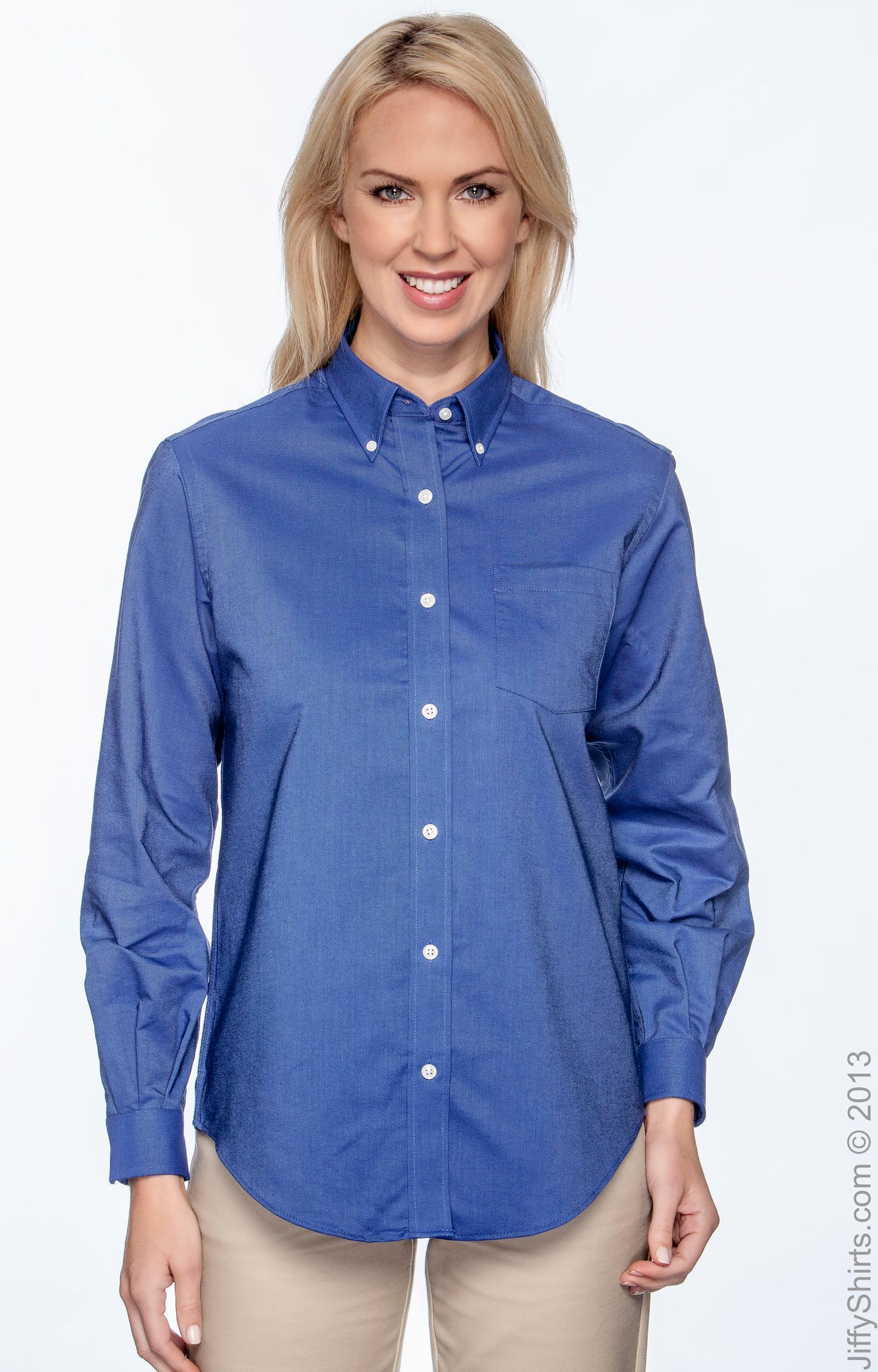 Women's Classic Long-Sleeve Oxford - English Blue