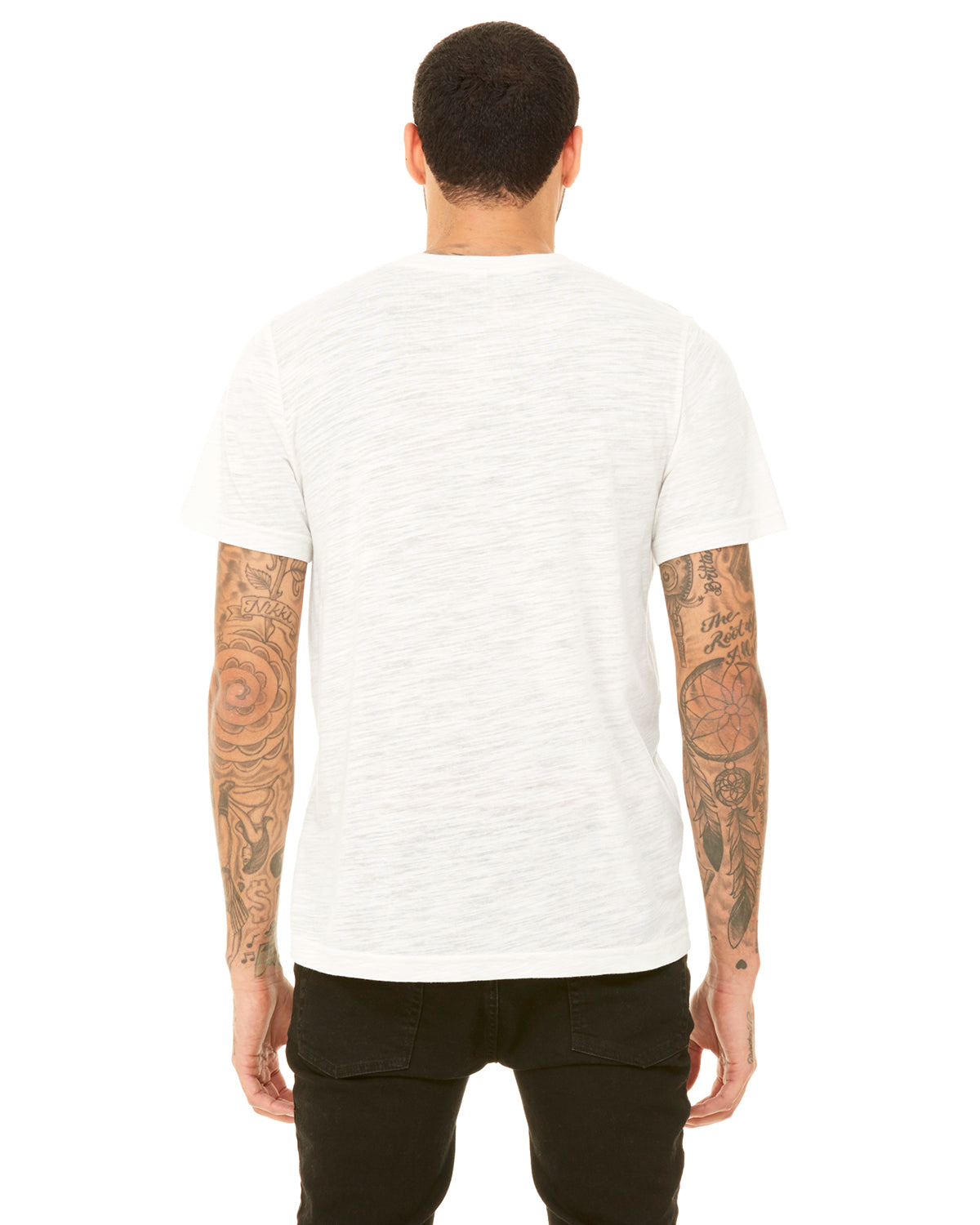 Unisex Poly-Cotton Short-Sleeve T-Shirt - Natural Slub
