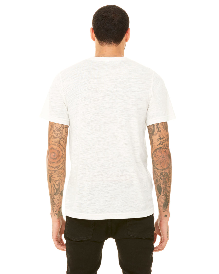 Unisex Poly-Cotton Short-Sleeve T-Shirt - Natural Slub
