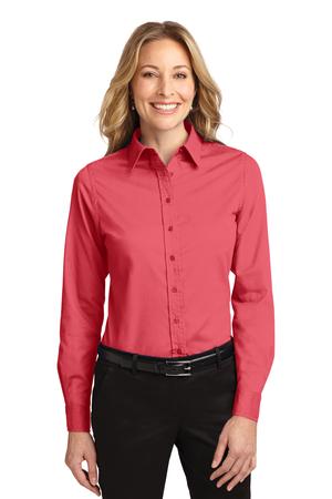 Women's Long Sleeve Easy Care Shirt - Hibiscus