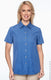 Harriton M560W - Women's Barbados Textured Camp Shirt - Pool Blue