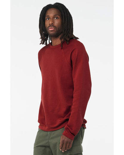 Unisex Sponge Fleece Raglan Sweatshirt - Cardinal