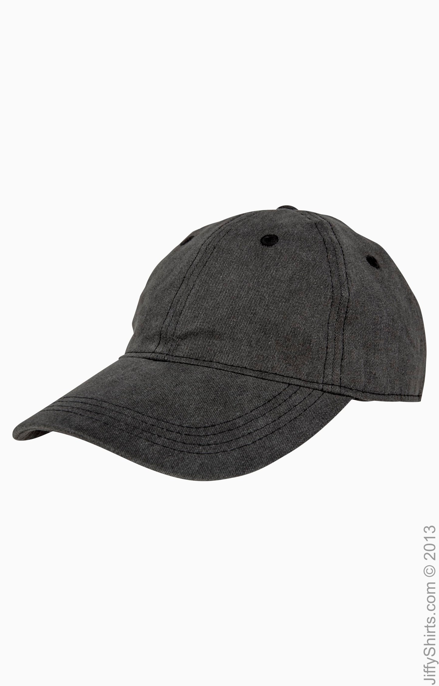Pigment-Dyed Baseball Cap - Black