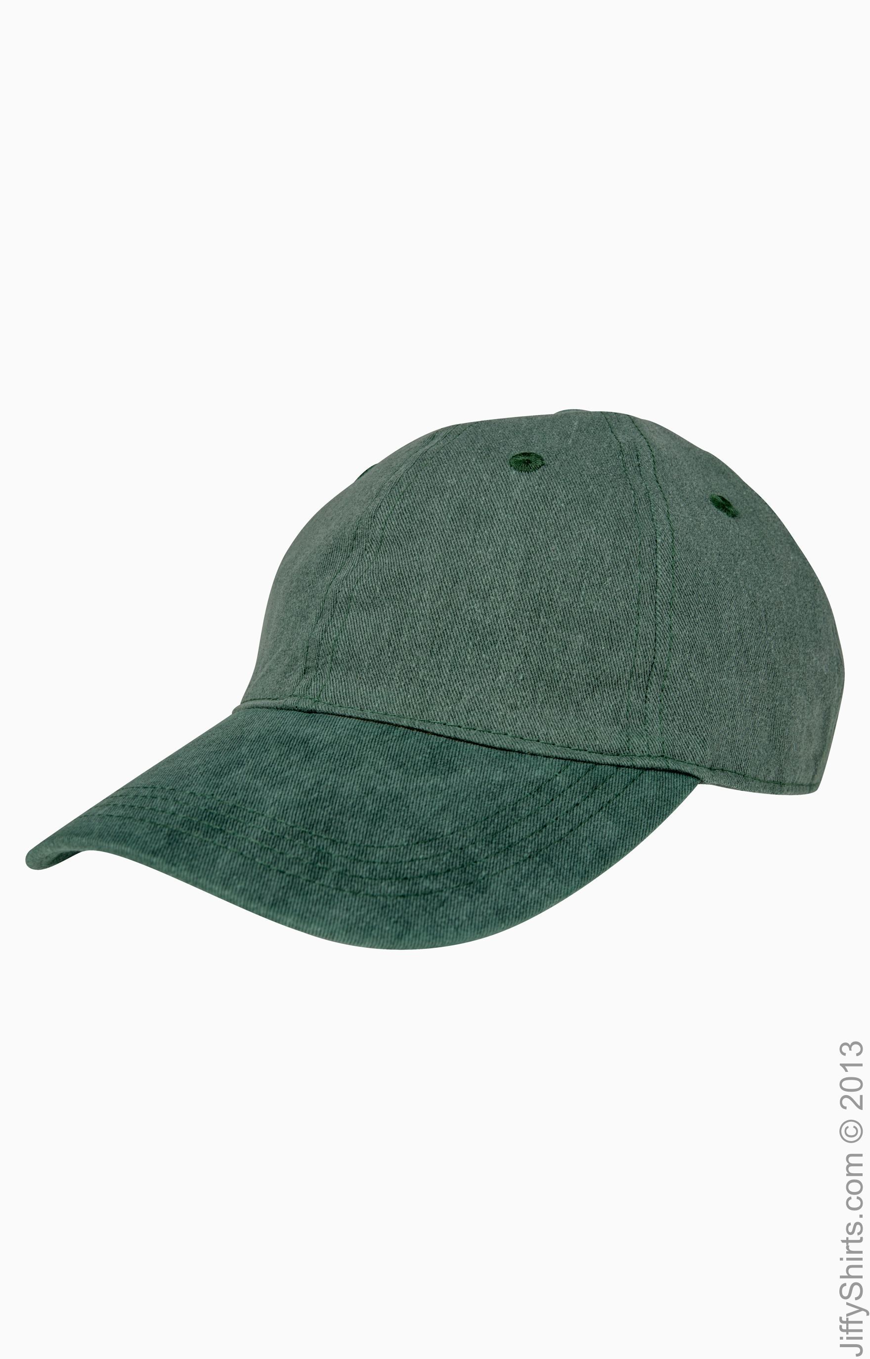 Pigment-Dyed Baseball Cap - Moss Green