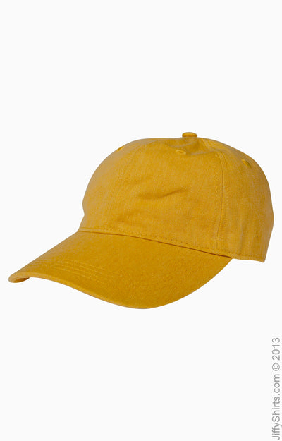Pigment-Dyed Baseball Cap - Mustard