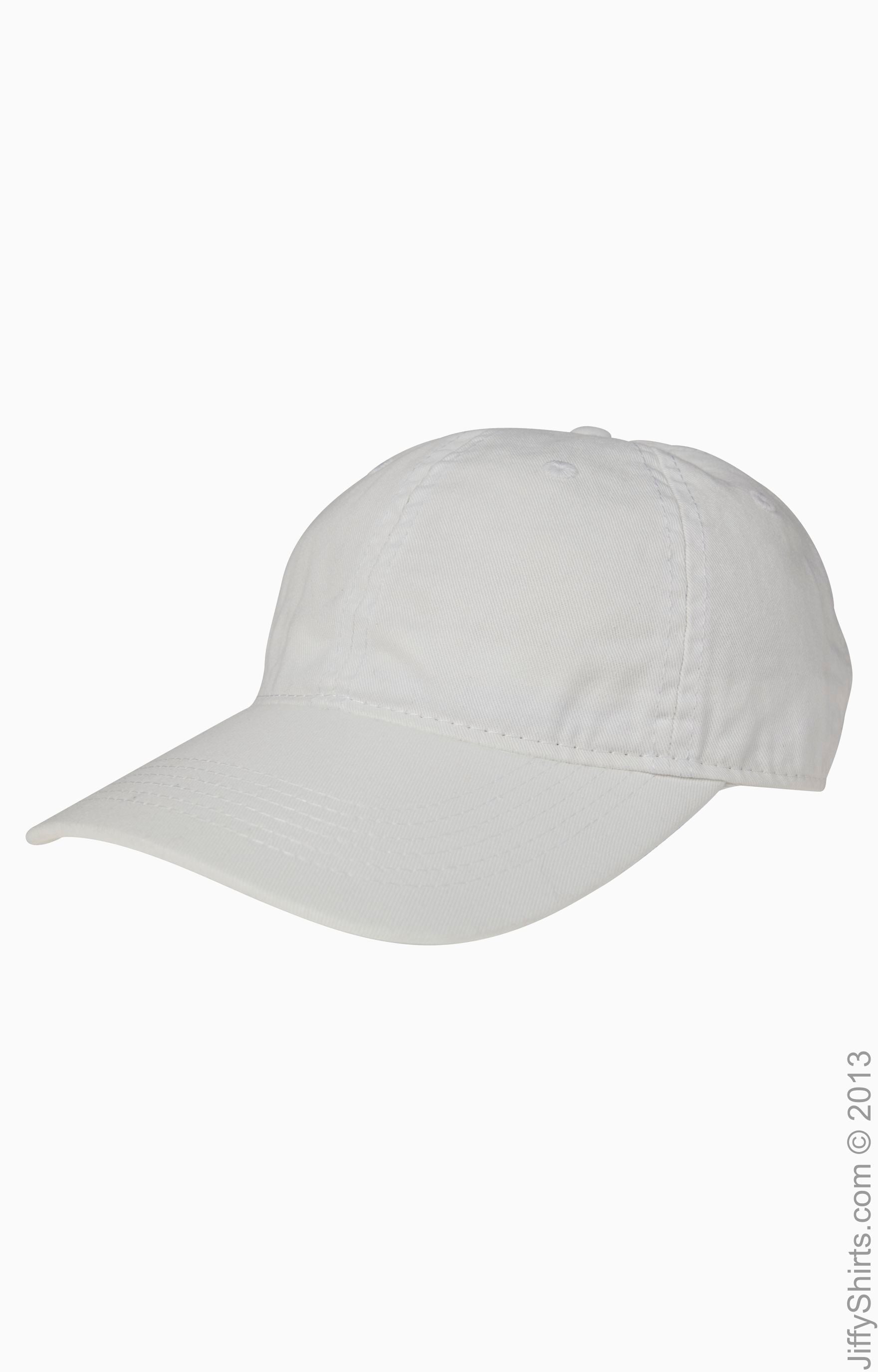 Direct-Dyed Twill Cap - White
