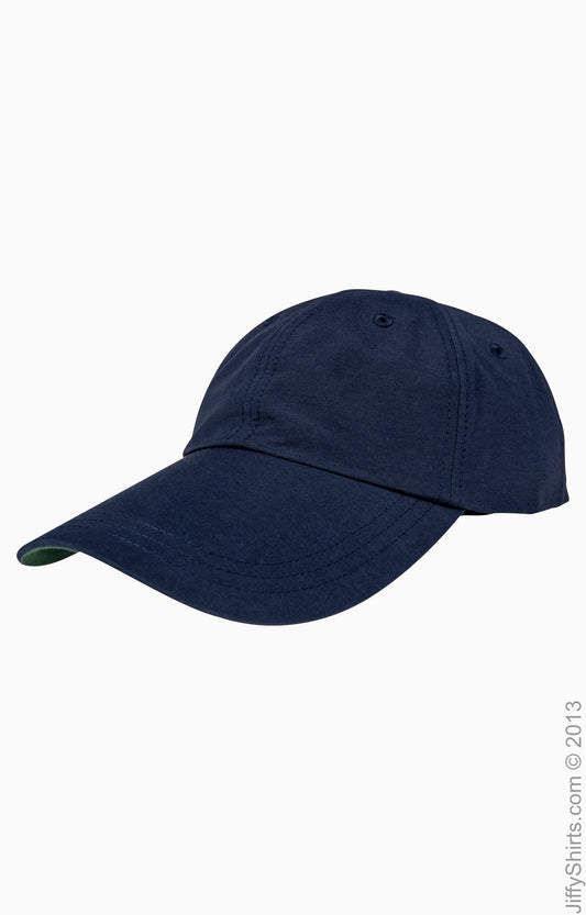 6-Panel UV Low-Profile Cap with Elongated Bill - Navy
