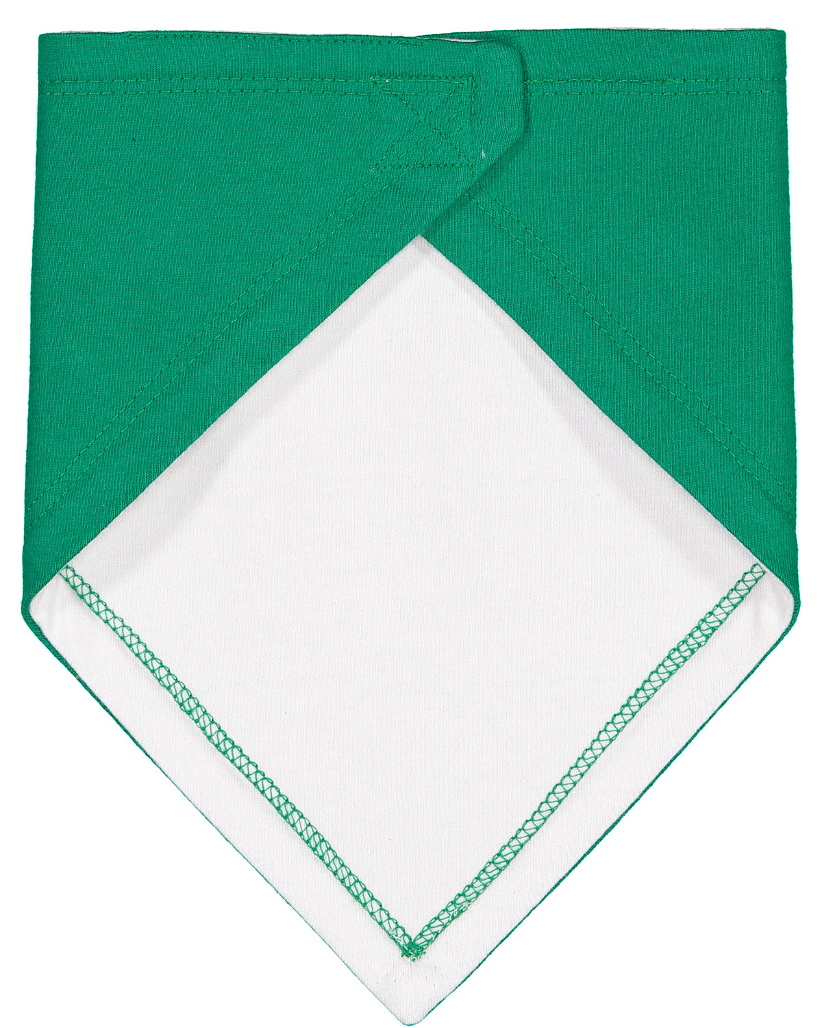Infant Premium Jersey Bandana Bib - Kelly / White